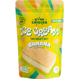 STAR CANDIES freeze-dried banana flavor ice cream sandwich