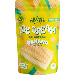 STAR CANDIES freeze-dried banana flavor ice cream sandwich - 35 g