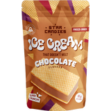 STAR CANDIES freeze-dried chocolate flavor ice cream sandwich