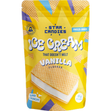 STAR CANDIES freeze-dried vanilla flavor ice cream sandwich
