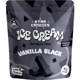 STAR CANDIES Freeze-Dried Vanilla Black Ice Cream - 16 g