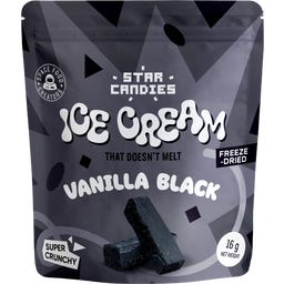 STAR CANDIES Freeze-Dried Ice Cream Vanilla Black - 16 g