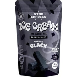 STAR CANDIES Freeze-Dried Ice Cream Vanilla Black - 50 g