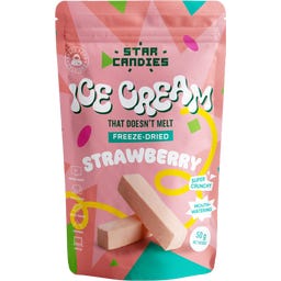 STAR CANDIES freeze-dried strawberry ice cream - 50 g