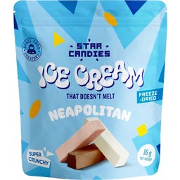 STAR CANDIES Freeze-Dried Ice Cream Neapolitan - 16 g
