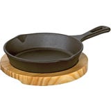 K&uuml;chenprofi BBQ Round Serving Pan with Wooden Board