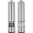 BERGAMO Elektrische Peper- & Zoutmolen Set - Zilver