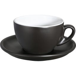 cilio Cappuccinotasse ROMA - schwarz matt