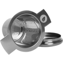 Cedilo za čaj Tea Master, s pokrovom/podstavkom - silver