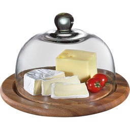 Zassenhaus Käseglocke mit Glasdeckel Akazie Ø25cm