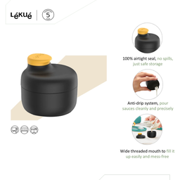 Lékué To Go Dressing & Sauce Container