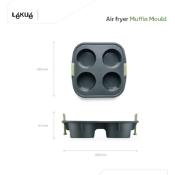 Lékué Muffinform für Heißluftfritteuse