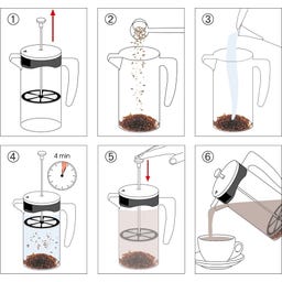 cilio Kaffeebereiter MARIELLA schwarz - 3 Tassen