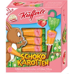 Küfferle Čokoladno korenje - Strawberry - Paket 12 kosov