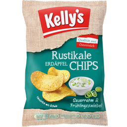 Rustikale Erdäpfelchips Sauerrahm & Frühlingszwiebel - 110 g