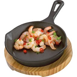 Küchenprofi BBQ Round Serving Pan with Wooden Board