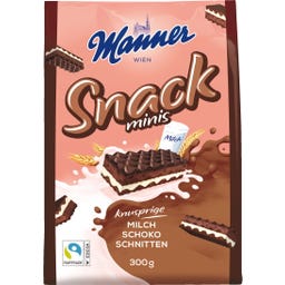Manner Snack Minis -Sachet - Chocolat