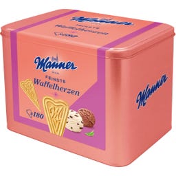 Manner Gaufrettes Cœur - Boîte en Métal - 900 g