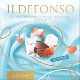Nejlepší vídeňské nugátové čokoládky s motivem srdce - 150 g