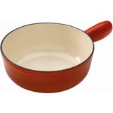 Caquelon Induktion indukčn&iacute; fondue hrnec z litiny, červen&yacute;, 20 cm