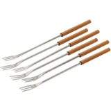 Kuhn Rikon 6-Piece Cherry Wood Cheese Fondue Forks