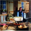 Kuhn Rikon 6-Piece Cherry Wood Cheese Fondue Forks - 1 Set