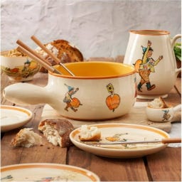 Kuhn Rikon 6-Piece Cherry Wood Cheese Fondue Forks - 1 Set