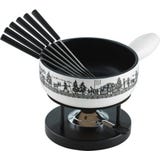 Cheese Fondue Induction Set - Alpine Pasture 23 cm