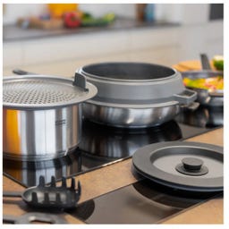 SMART & COMPACT - Passoire & Couvercle Anti-Projections - 1 pcs.