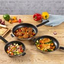 SMART & COMPACT - Koekenpan met Extra Handgreep - Set