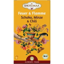 Bio Tee Feuer & Flamme - Schoko, Minze & Chili - 16 Teebeutel