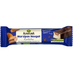 Alnatura Bio Marzipan-Nougat-Riegel, Zartbitter - 40 g