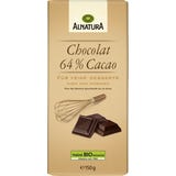 Alnatura Cioccolato Fondente Bio 64% per Dessert