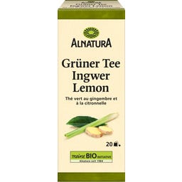 Alnatura Bio Grüntee Ingwer-Lemon - 20 Teebeutel