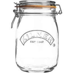Okrogli stekleni kozarec za shranjevanje (1 liter)