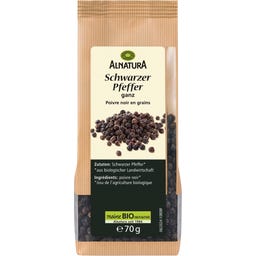 Alnatura Bio Schwarzer Pfeffer, ganz - 70 g