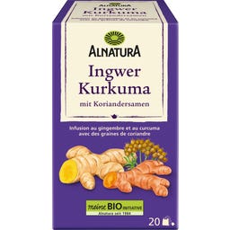 Bio Ingwer-Kurkuma-Tee mit Koriandersamen - 20 Teebeutel