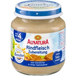Alnatura Bio Rindfleischzubereitung, Babygläschen - 125 g