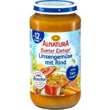 Bio Bunter Eintopf: Linsengem&uuml;se-Rind, Babygl&auml;schen