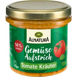 Bio Brotaufstrich Gartengemüse: Tomate-Kräuter - 135 g
