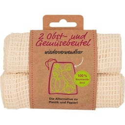 Alnatura Bio Baumwollbeutel Obst und Gemüse - 2 Stück