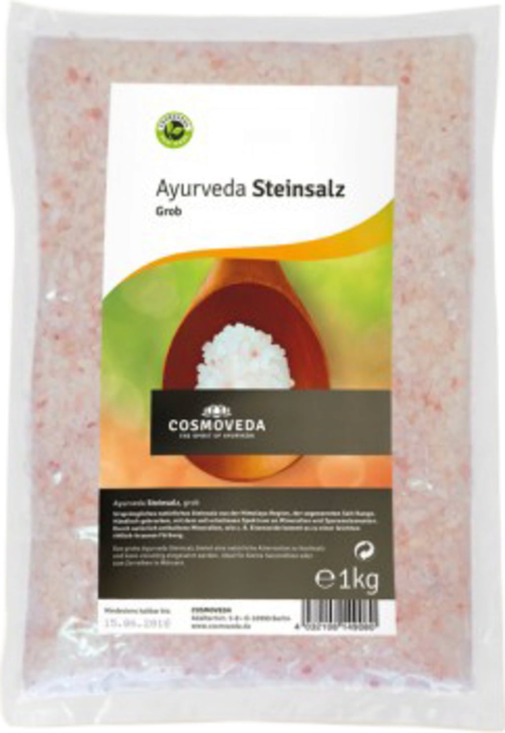 Cosmoveda Sal de Roca Gruesa Ayurvédica - 1 kg