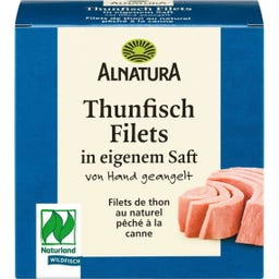 Alnatura Thunfisch Filets in eigenem Saft - 160 g