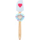 Birkmann Degskrapa med Trähandtag & Kakform - Hjärta