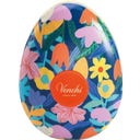 Chocolats dans Boîte en Métal en Forme d'Oeuf de Pâques - bleue