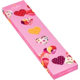 Vollmilch-Zartbitterschokolade Herzen-Geschenkepack - 81 g