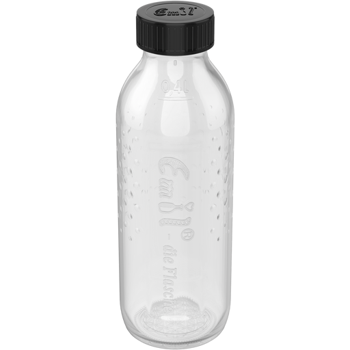 Emil® - flaška z obleko Steklenica BIO Črte - Steklenica s širokim vratom 0,4 L
