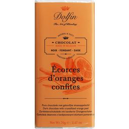 Dolfin Dark Chocolate with Candied Oranges - 70 g