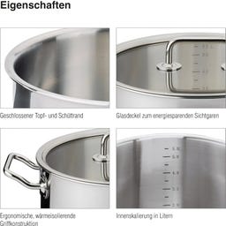 Topf-Set mit Glasdeckel Brigade Basic 4-teilig - 1 Set