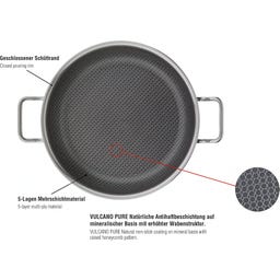 Servierpfanne Vulcano Cut Resist Pure XL 28 cm - 1 Stk.